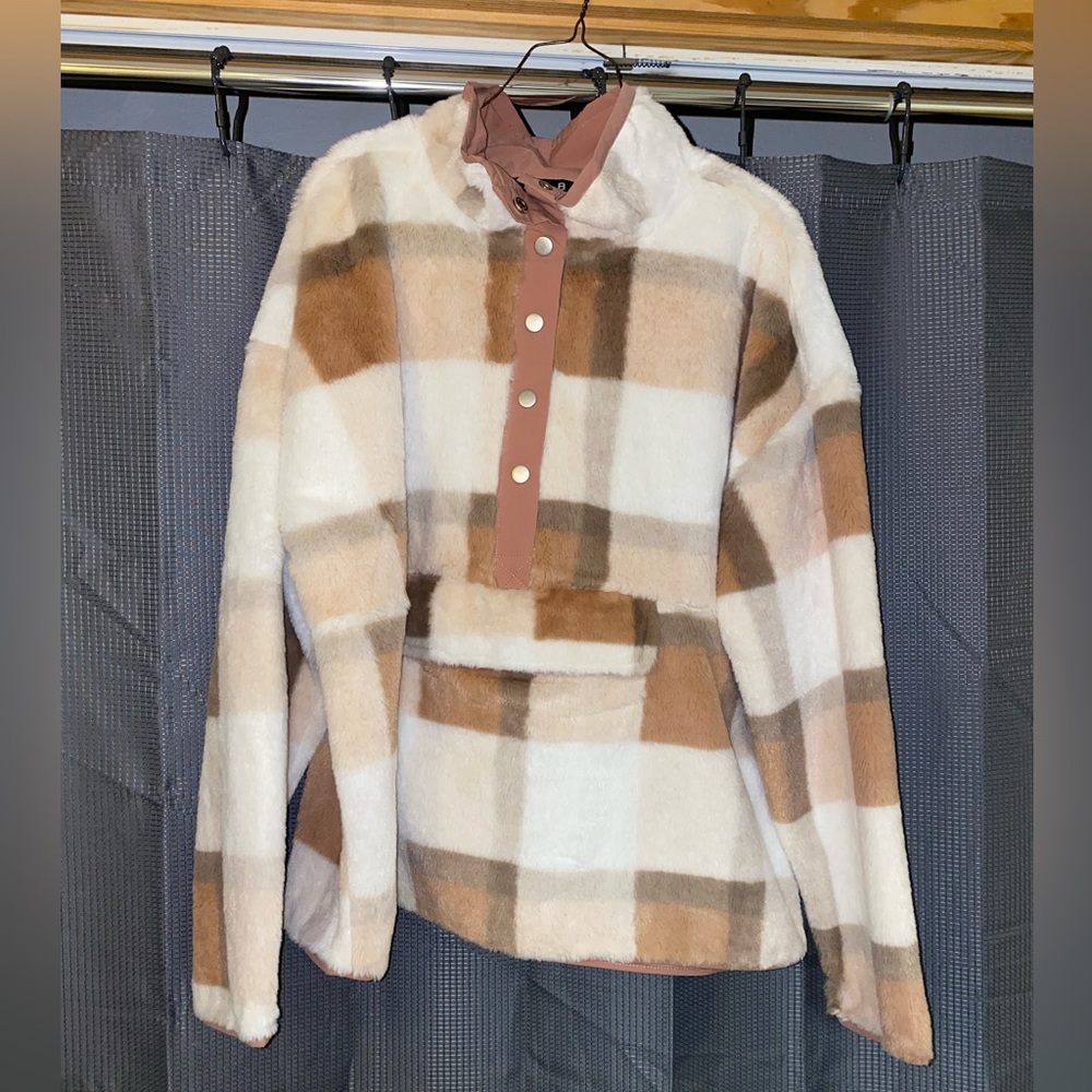 Super Soft 5-Button Flannel Pullover